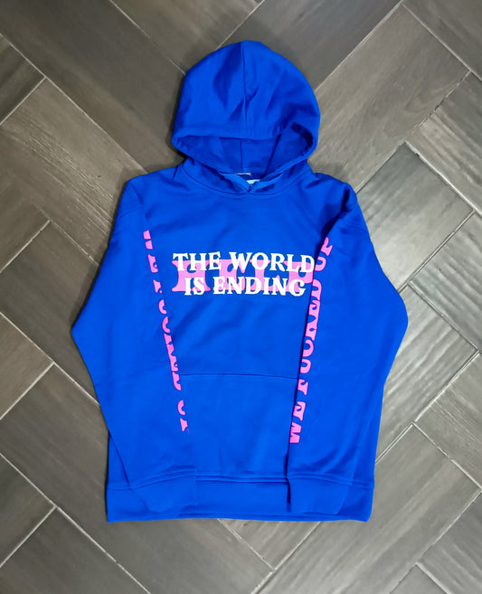 Skulls Clothing Co. - The World is Ending Hoodie Azul
