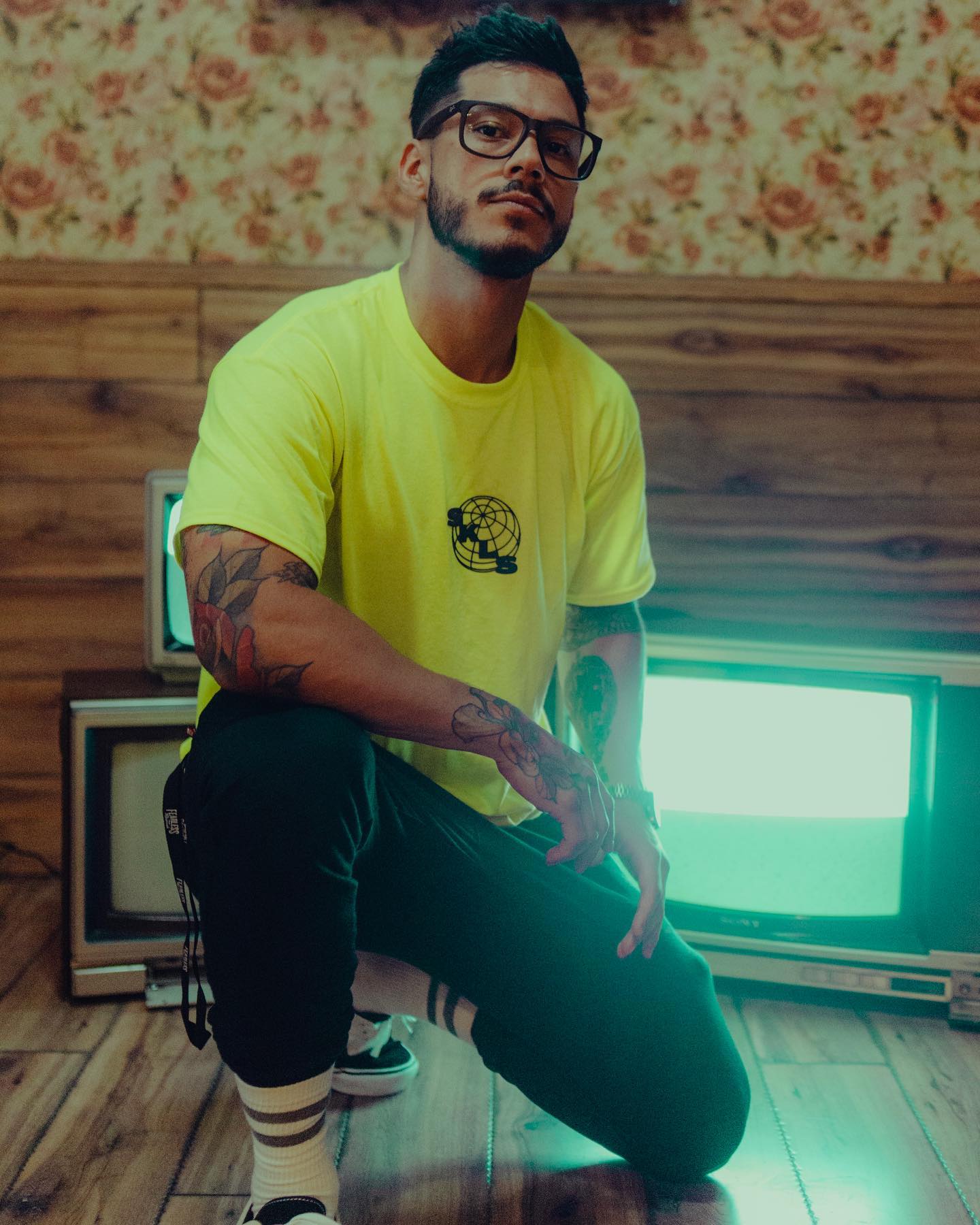 Skulls Clothing Co. - Always On The Watch Verde Fosforecente