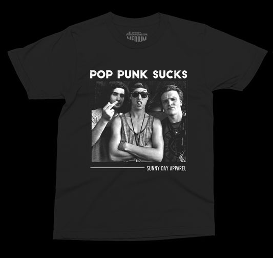 SUNNY DAY APPAREL - POP PUNK SUCKS NEGRA